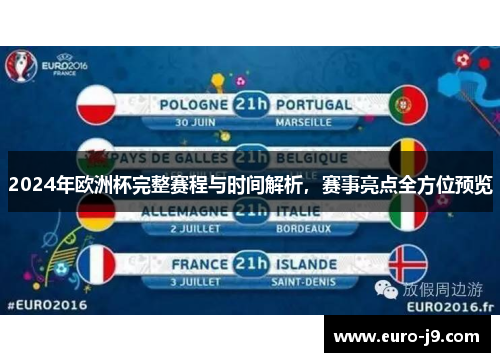 2024年欧洲杯完整赛程与时间解析，赛事亮点全方位预览